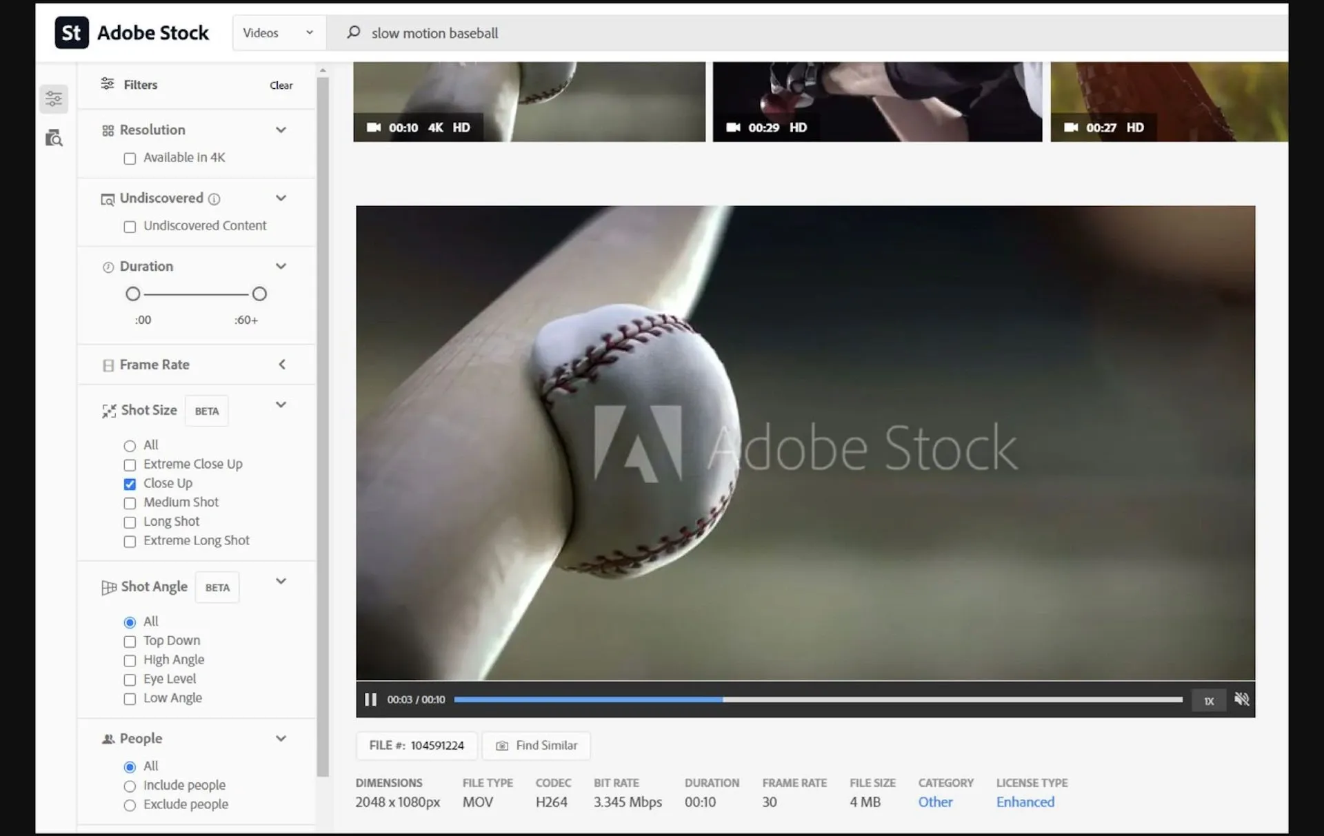 Adobe Stock footage