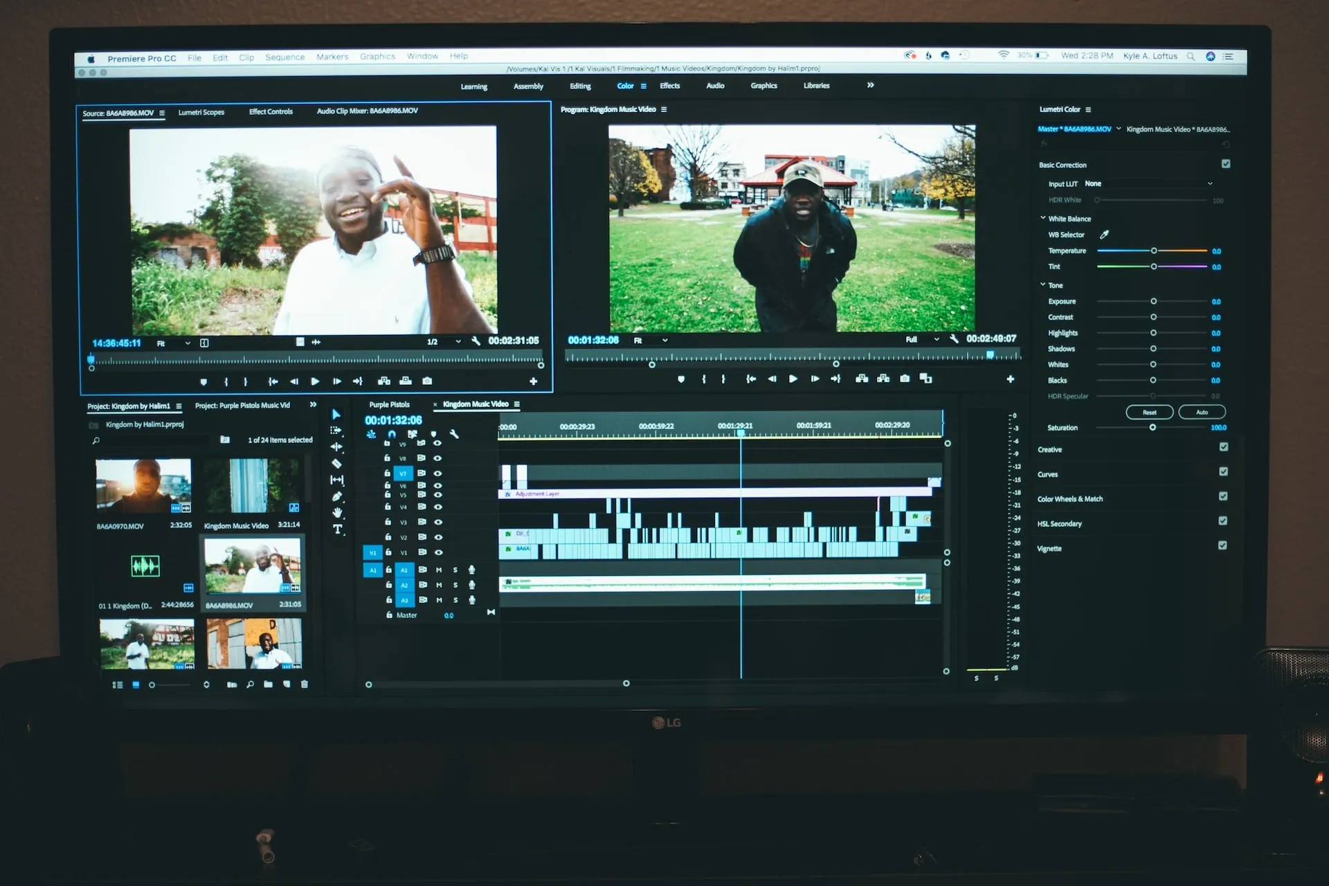 Using templates in a Premiere Pro template project