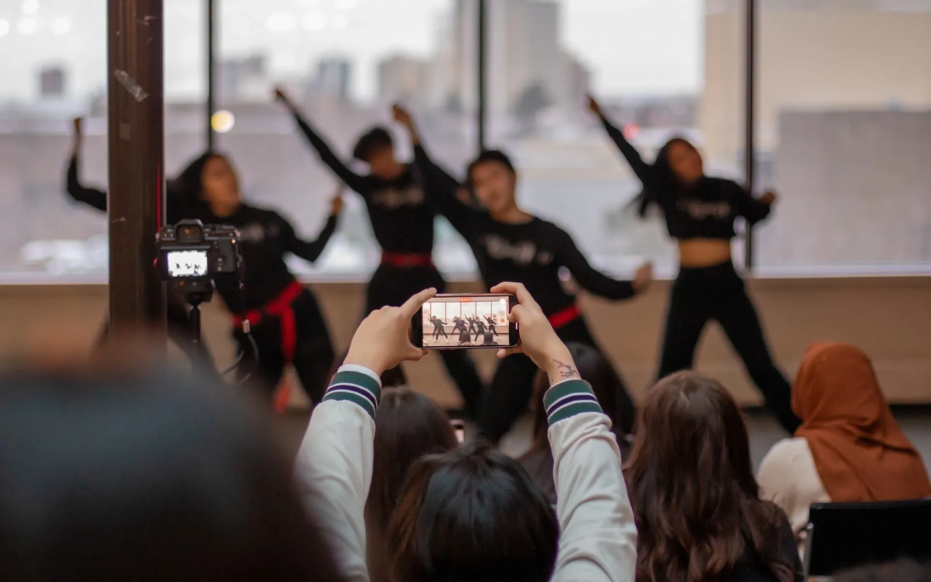 Using Filmic Pro to film a dance class