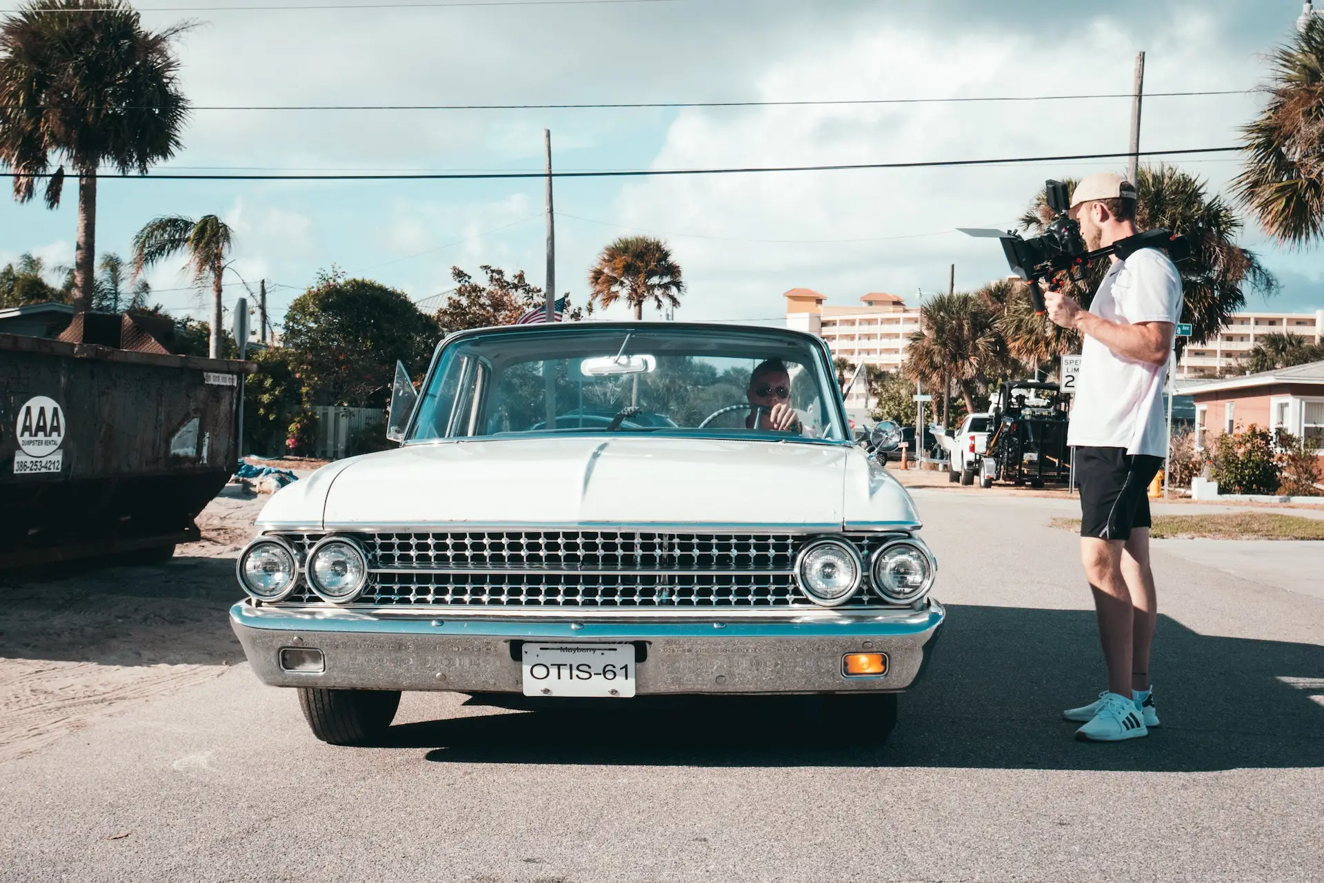 Filming a car for a script 