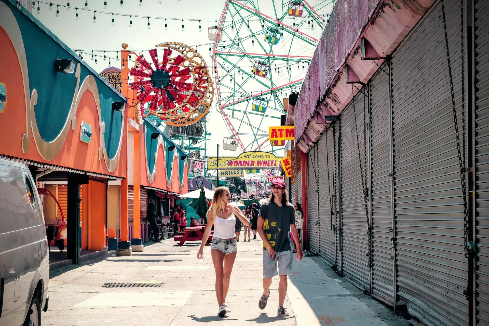 Walking through the carnival