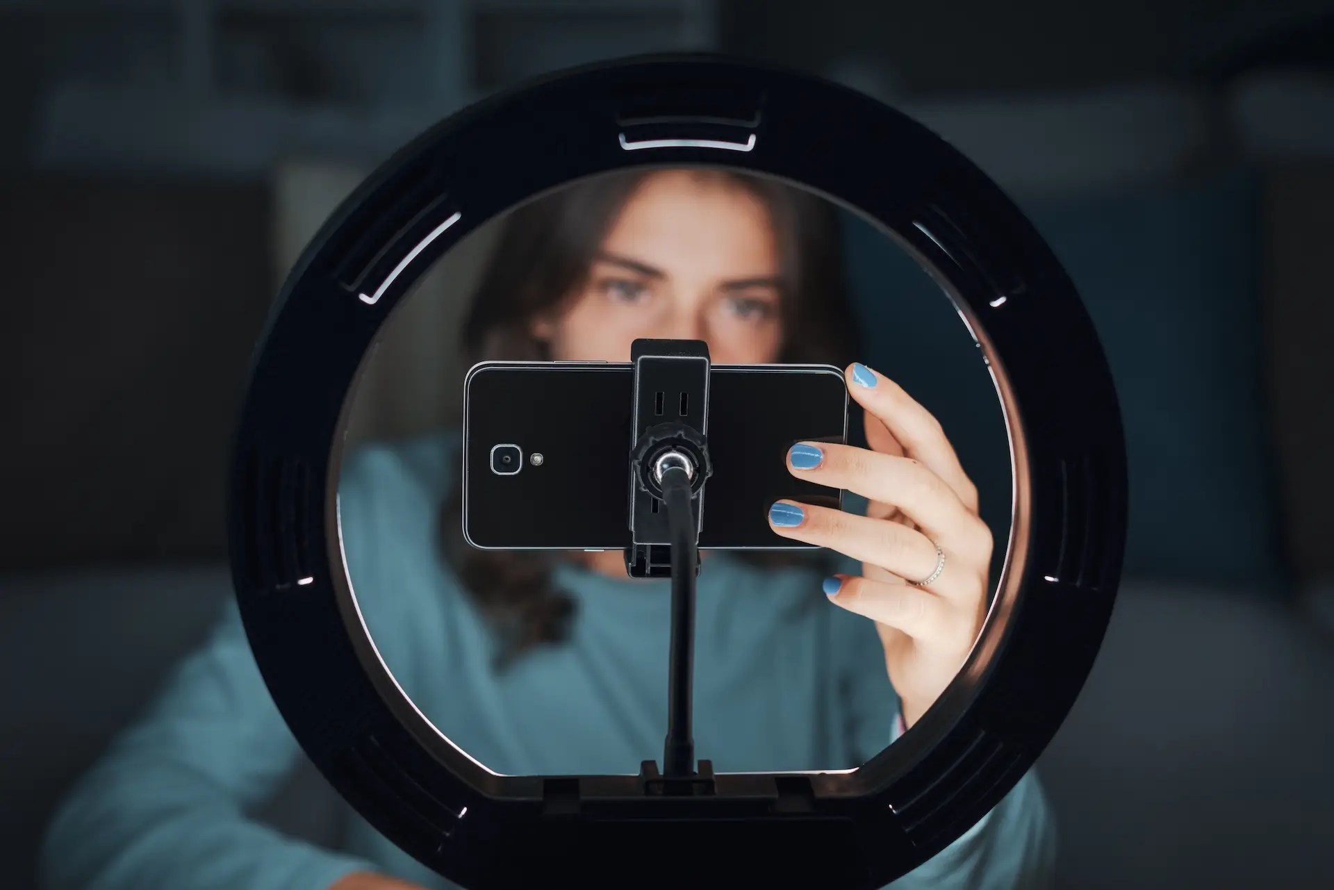 Vibey ring light selfie