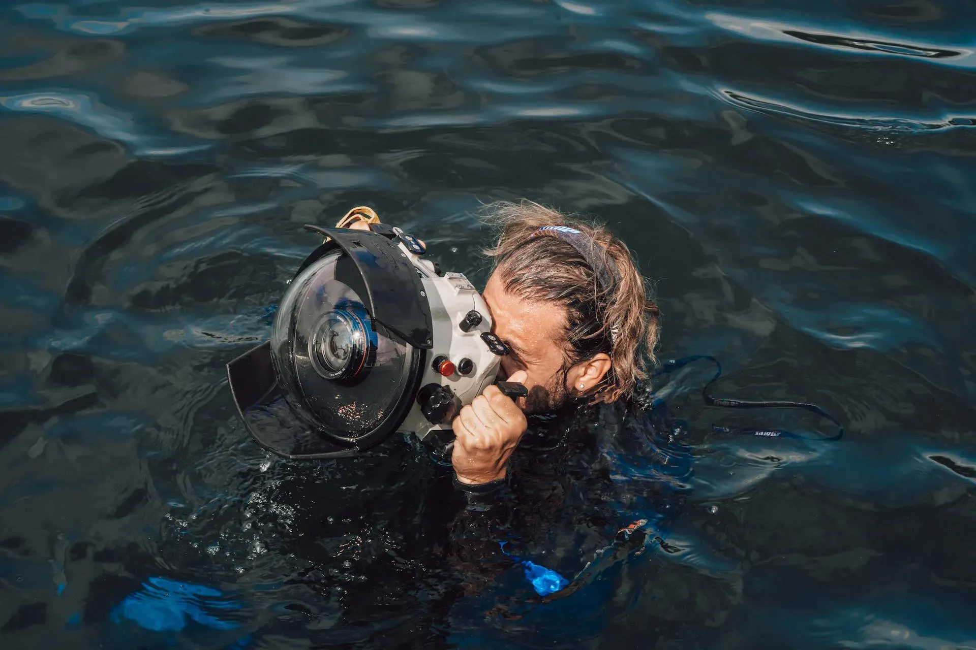 Filming underwater