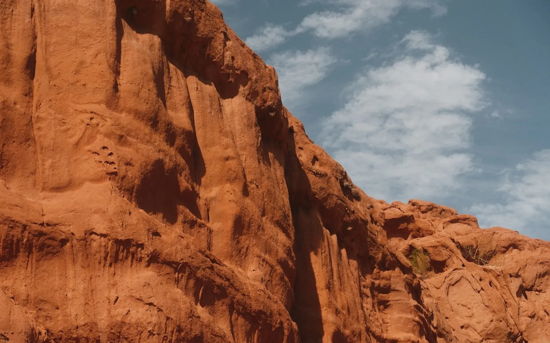 Bedrock in the desert