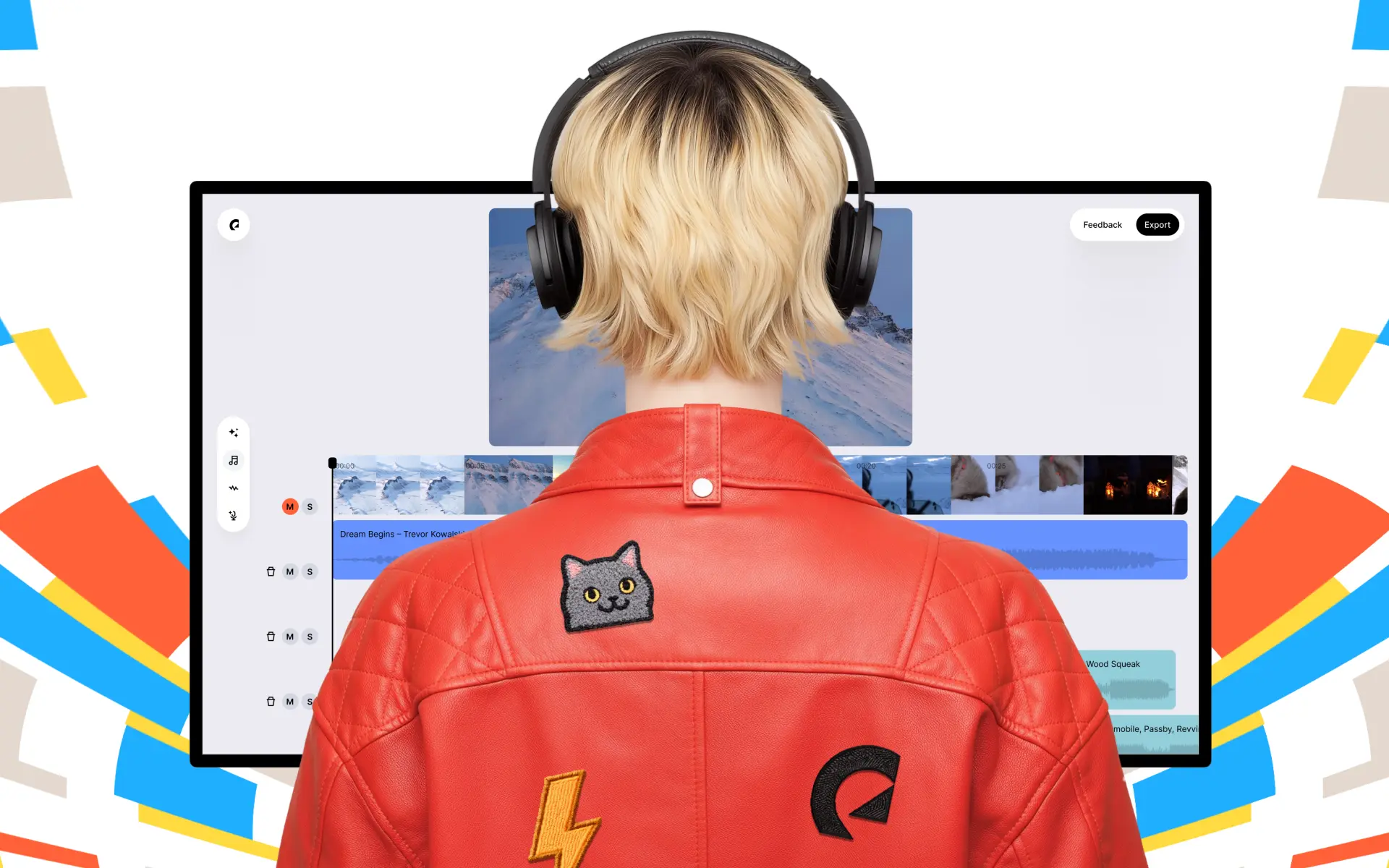 Someone using Epidemic Sound Studio on their computer